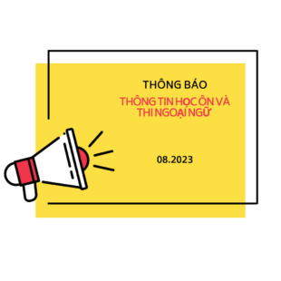 Thông tin học ôn và thi Ngoại ngữ tháng 08/2023